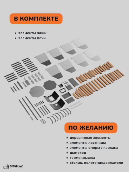 Комплект для самостоятельной сварки банного чана Comfort 190