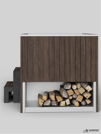 Ледяная купель Scandinaf Arctic 140B, 1-2 чел., AISI 430, коричневый