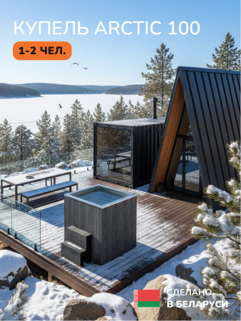 Ледяная купель Scandinaf Arctic 100G, 1-2 чел., AISI 430, серый