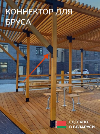 Коннектор для бруса, опора для бруса SCANDINAF KONECT 30 150х150