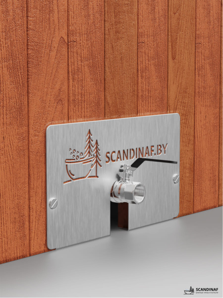 Ледяная купель Scandinaf Arctic 140RR, 1-2 чел., AISI 430, красное дерево