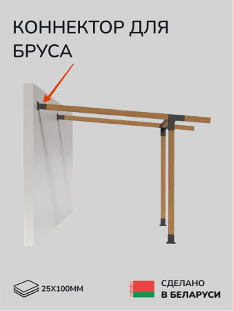 Коннектор для бруса, опора для бруса SCANDINAF LINX 25х100